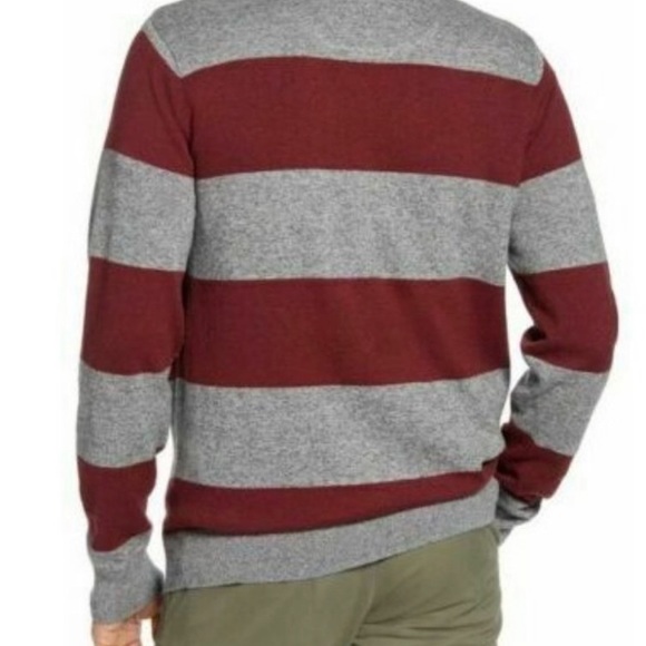 1901 Rugby Stripe Slim Fit Cotton Cashmere Sweater Size XL (K1) - Picture 2 of 6